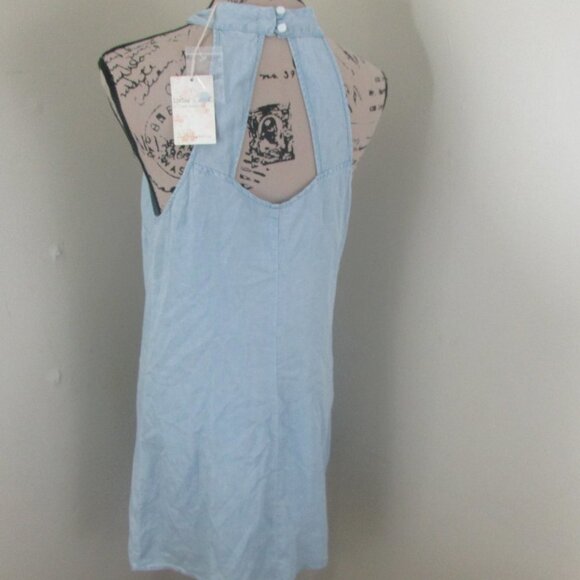 Living Doll Dress Juniors 1 Blue Boho Floral - Picture 10 of 12